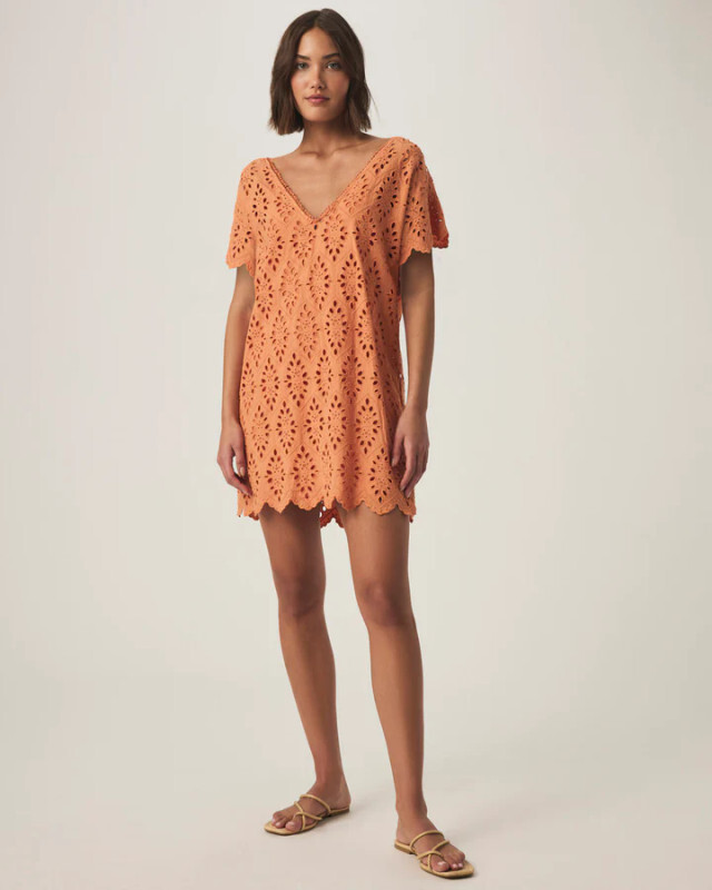 Jewell Neck Shift Dress