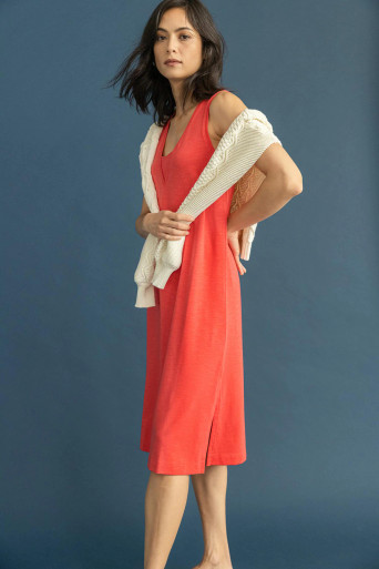 LAKE CURVE TRICOT RIB DRESS