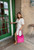 Hide and Chic Shop tooled leather Carmelita handbag
Style #411 Pink 
Shoulder bag
Purse