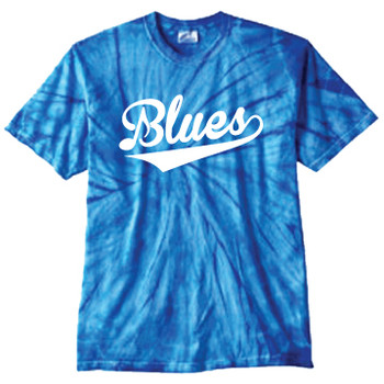 Blues Spider Blue Tie-Dye T-shirt