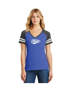 Champion T1394 Contrasting Raglan-Sleeve Button-Front Baseball