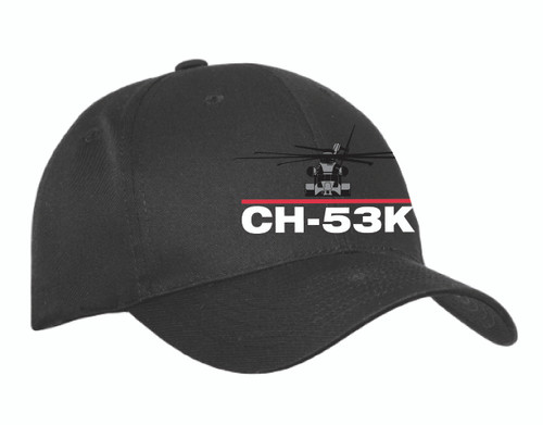 Embroidered Winged S Twill Hat in Black
