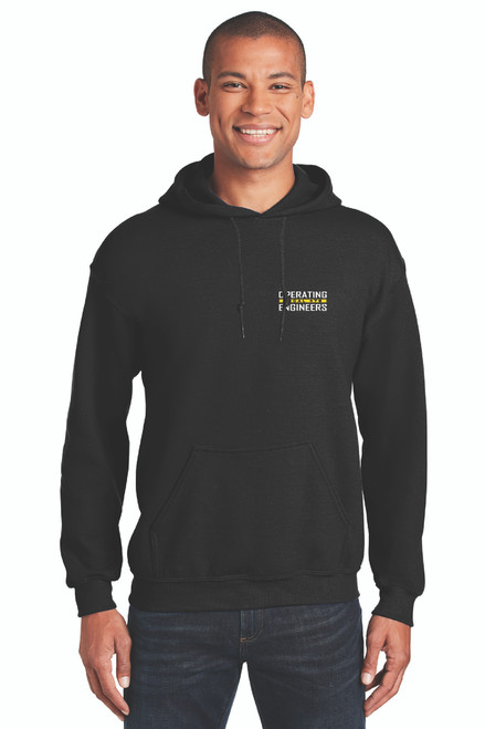 478 - Hoody with Flag in Black
