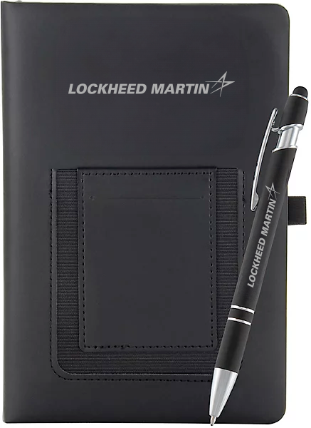 Lockheed Martin Black Journal and Pen set