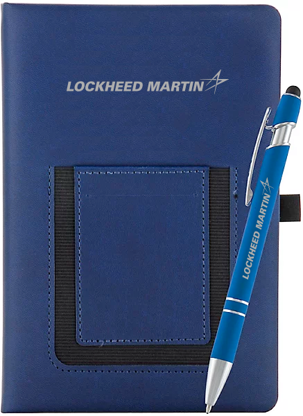 Lockheed Martin Blue Journal and Pen set