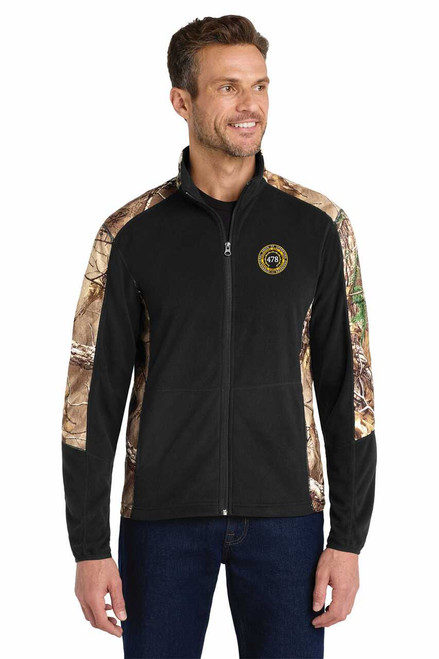 Embroidered 478 Camouflage Microfleece Full-Zip