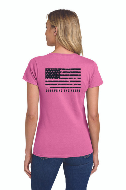 478 -Flag Tee in Azalea*