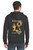 Black Hawk Zip-up Hooded Sweatshirt in Black