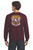 ** CLEARANCE** 478 - Crew Sweatshirt W/Eagle in Maroon *DISCONTINUED*