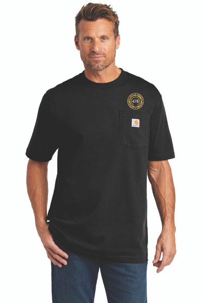 478 - Carhartt ® Black Loose Fit Short Sleeve with Gauge