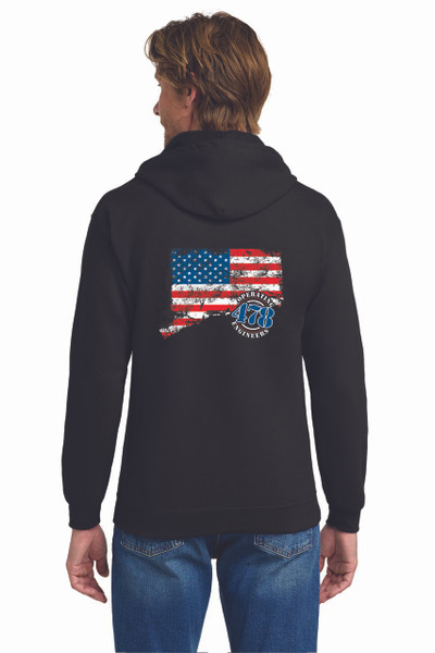 478 - CT Zip-Up Hoody  in Black *