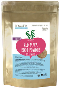 Organic Gelatinized Premium Red Maca Powder - 1 lb