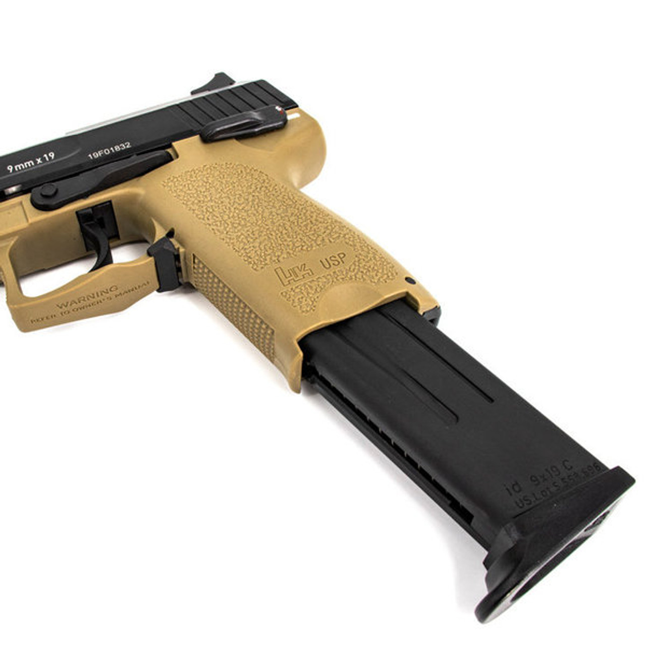 H&K USP Compact Tactical GBB Airsoft Pistol By KWA ( Tan )