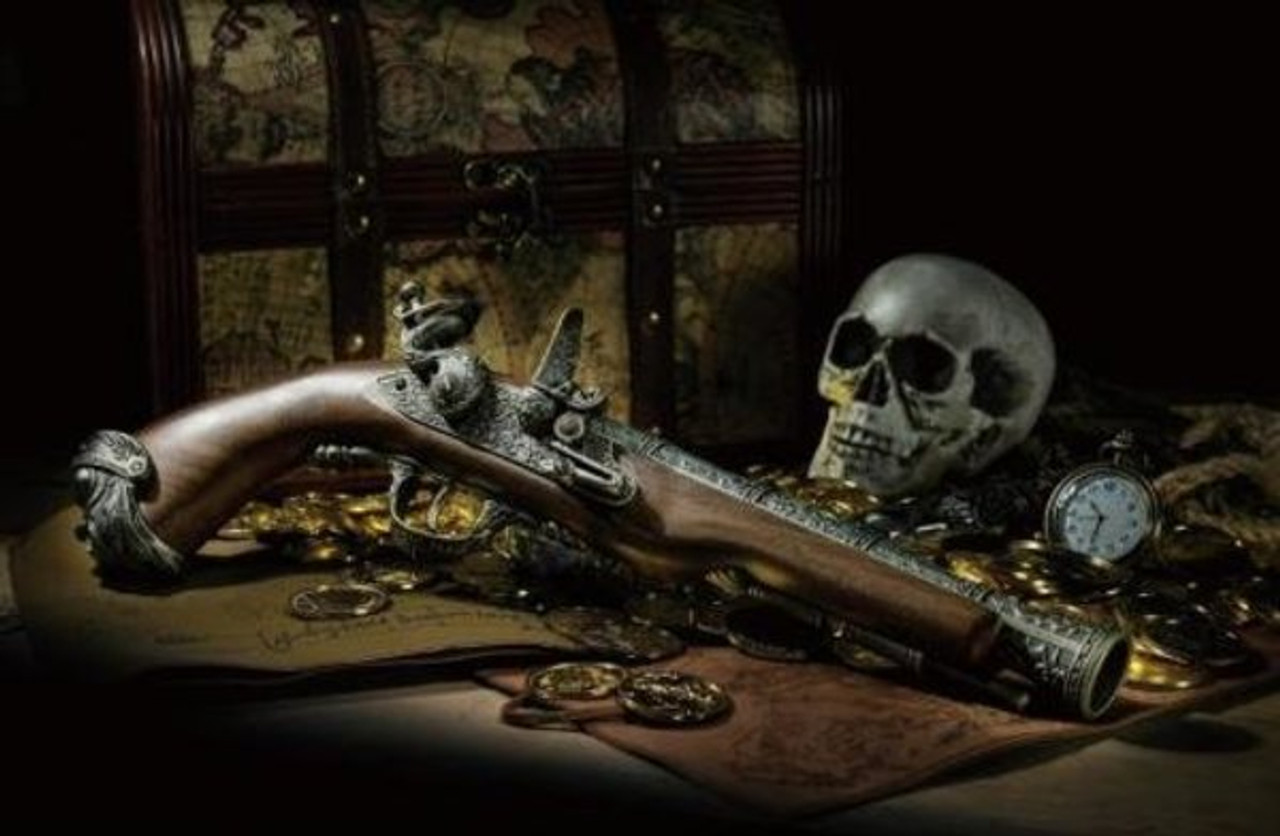 Pirate Airsoft Dueling Flintlock Pistol - Pirate Fashions