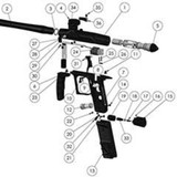 Marker Parts - Proton Rear Handle Screw