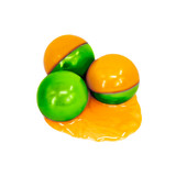 Custom 2 tone paintballs green and orange with orange fill