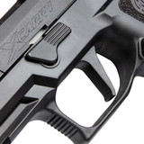 sig sauer P320 Xcarry airsoft pistol trigger closeup
