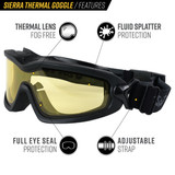 Valken Sierra Airsoft Goggles w/ Thermal Lens