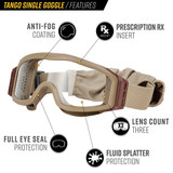 Valken Tango Airsoft Goggles w/Multiple Standard Lenses