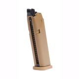 Umarex Glock 19X GBB airsoft pistol magazine coyote tan left side