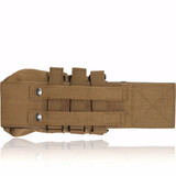 valken universal air tank pouch back showing molle straps tan