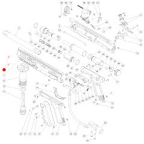 Valken Blackhawk paintball gun parts diagram