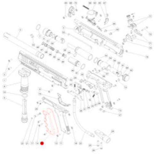 Valken Blackhawk paintball gun parts diagram