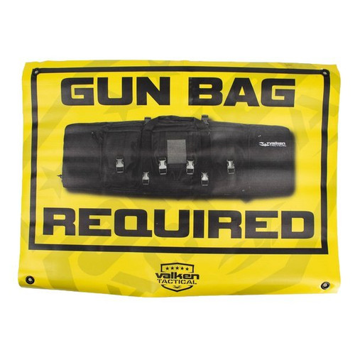 Valken Airsoft "Gun Bag Required" Field Sign