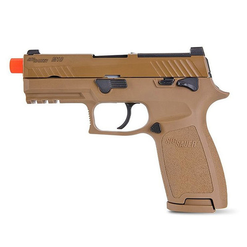 Sig Sauer ProForce M18 GBB airsoft pistol tan left side