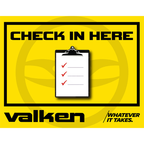 Valken Field Sign - Check In