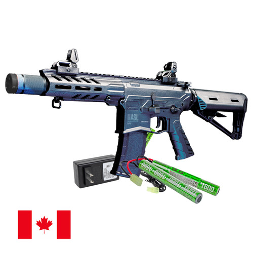 Valken ASL Series Echo AEG Airsoft Rifle w/ Battery & Charger Combo (Black) - Canada