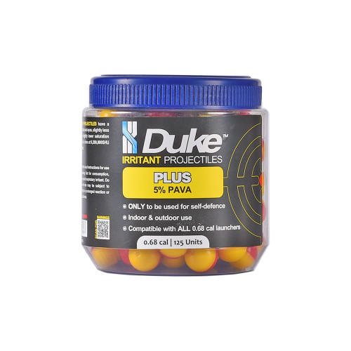 Duke Plus Irritant .68 Caliber Pepper Projectiles - 125 count
