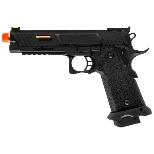 Valken BY Hicapa CO2 blowback airsoft pistol black left side