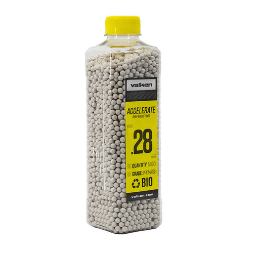 Valken Accelerate ProMatch 0.28g 5,000ct Biodegradable Airsoft BBs