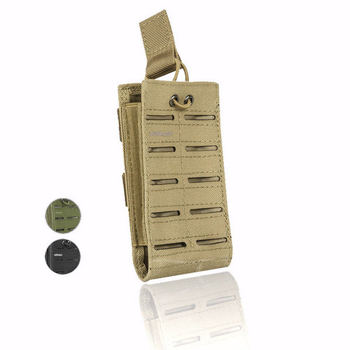 Valken molle magazine pouch single magazine tan laser cut