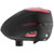 Dye R2 paintball loader black and red left side angle