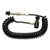 valken paintball remote line coiled air hose with on-off bottle adapter and slide check