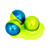 Custom 2 tone paintballs blue and green with green fill