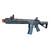 Black Valken ASL TRG airsoft gun left side front angle