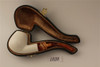 Deluxe Smooth Bowl Meerschaum Pipes - 1026