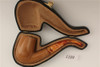 Deluxe Golden Brown Smooth Bowl Meerschaum Pipes - 1104