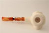 Special Ultra Deluxe Sherlock Holmes and Dr Watson Medallion Meerschaum Pipe - 1475