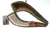 Deluxe Vineyard Horn Meerschaum Pipe - 1696