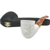 Deluxe Dublin Designer Lattice Meerschaum Pipe