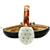 Oom Paul Lattice Apple Meerschaum Pipe