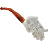 Bearded Man Smoking Pipe Meerschaum Pipe