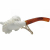 Bearded Man Smoking Pipe Meerschaum Pipe