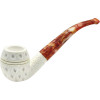 Rhodesian Teardrop Lattice Meerschaum Pipe - B619869