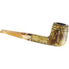 Brown Marble Rhodesian Briar Pipe - Straight
