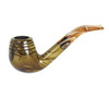 Brown Marble Rhodesian Briar Pipe - Full Bent